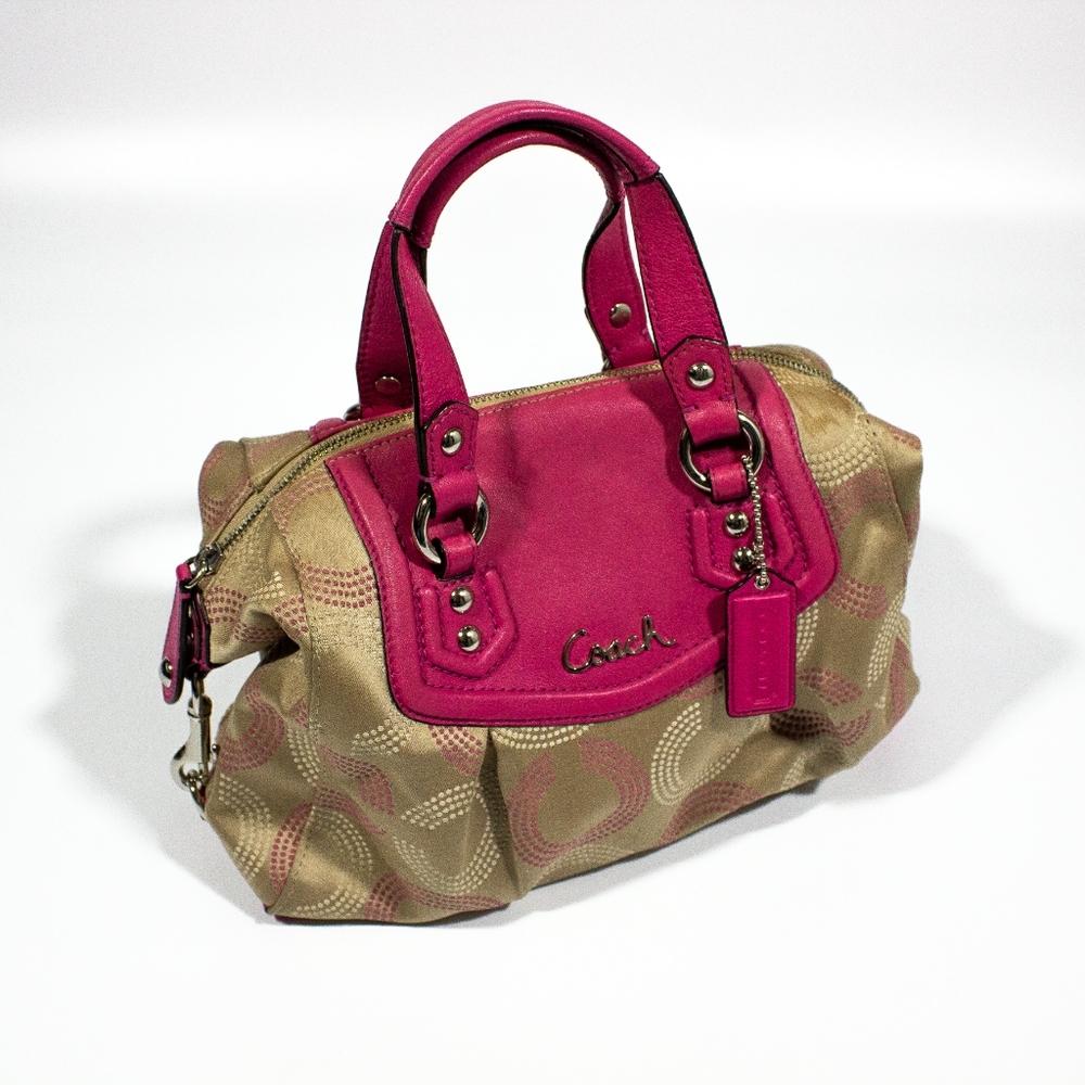 Coach Ashley Dotted OP Art Satchel F20027